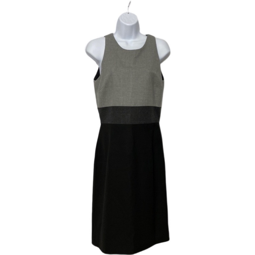 PINK TARTAN COLORBLOCK SHEATH DRESS SIZE 4 Wool Blend